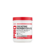 Creatina Monohidratada GNC Pro Performance de 250g y 50 servidas en polvo para aumento de fuerza y masa muscular.