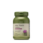 GNC Cardo Mariano Milk Thistle 1300 mg de 60 cápsulas para soporte y desintoxicación del hígado.