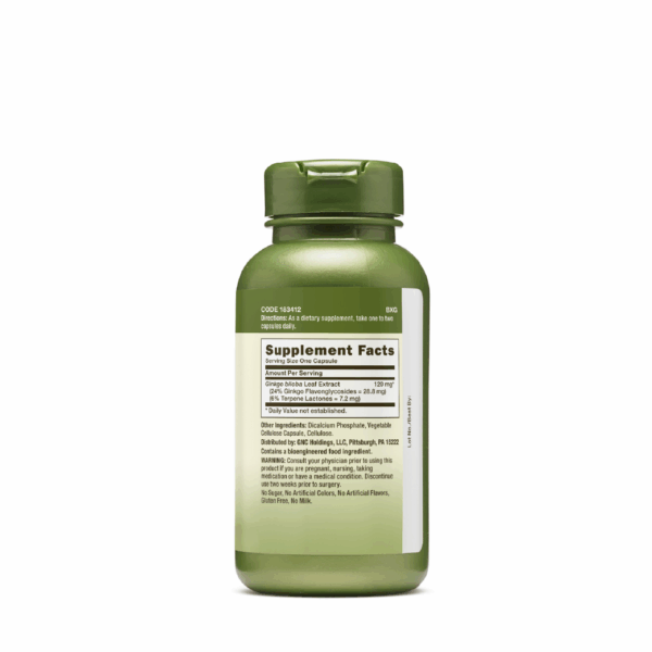 GNC Herbal Plus Ginkgo 120mg (100 Cápsulas) - GNC Ecuador