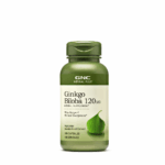Suplemento alimenticio GNC Herbal Plus Ginkgo Biloba 120mg de 100 cápsulas para la memoria, concentración y circulación sanguínea en Ecuador.
