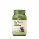 GNC Cardo Mariano Milk Thistle 1300 mg de 120 cápsulas para soporte y desintoxicación del hígado.