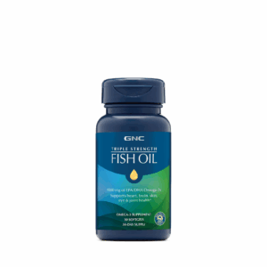 GNC Omega 3Triple Strength Fish Oil suplemento de 30 cápsulas blandas