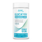 GNC Total Lean Glucatrim de 120 cápsulas, suplemento para el control de peso y soporte de glucosa en sangre, libre de cafeína.