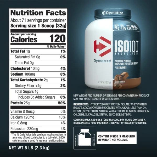 ISO 100 WHEY PROTEIN ISOLATE 71 servings - GNC Ecuador