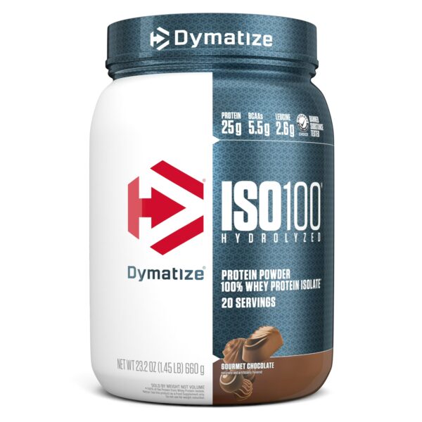 ISO100- Hydrolyzed-20-servidas ISO100 Hydrolyzed Dymatize, (20 servidas) disponible en GNC Ecuador. Ideal para recuperación muscular post-entrenamiento.