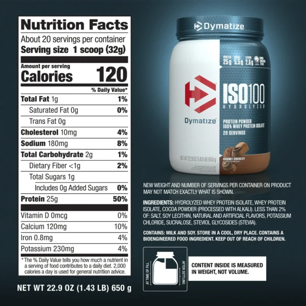 ISO 100 WHEY PROTEIN ISOLATE 20 servings - GNC Ecuador