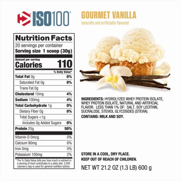 ISO 100 WHEY PROTEIN ISOLATE 20 servings - GNC Ecuador
