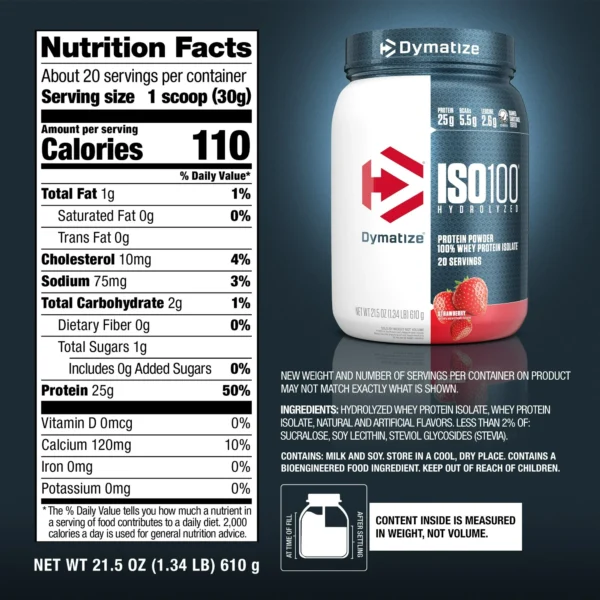 ISO 100 WHEY PROTEIN ISOLATE 20 servings - GNC Ecuador