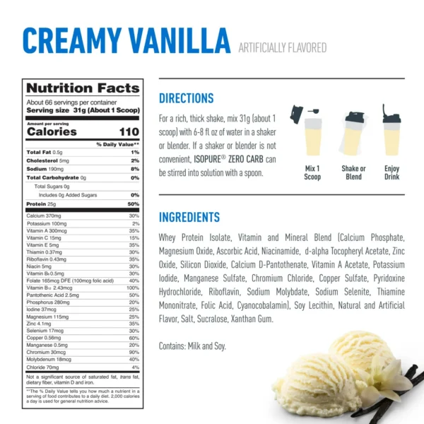 ISOPURE 66 servings - GNC Ecuador