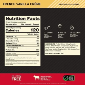 GOLD STANDARD 100% WHEY 29 servings - GNC Ecuador