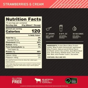 GOLD STANDARD 100% WHEY 73 servings - GNC Ecuador