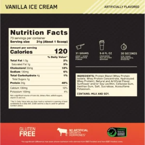 GOLD STANDARD 100% WHEY 73 servings - GNC Ecuador
