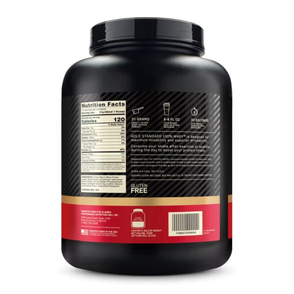 GOLD STANDARD 100% WHEY 74 servings - GNC Ecuador