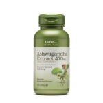 GNC Ashwagandha Extracto 470 mg en cápsulas vegetarianas para el alivio del estrés y control de cortisol en Ecuador.